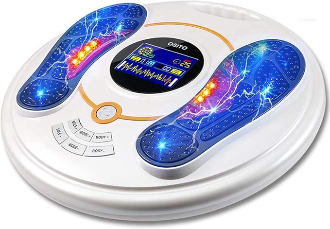OSITO Circulation System & Nerve Muscle Stimulator - FSA or HSA Eligible-Improves Foot Circulation and Neuropathy, Relieves Feet Legs Pains, Relaxes and Massages Body with TENS Unit & EMS