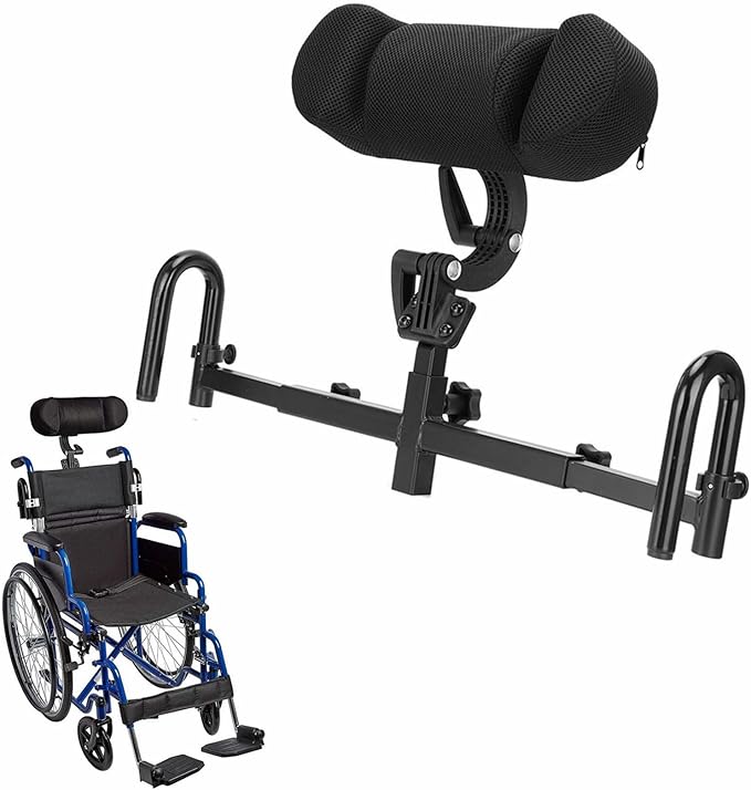 QCSJHJX Universal Adjustable Headrest,Wheelchair Headrest Backrest, Neck Pillow, for Kids, Teens and Young Adults Universal Wheelchair Accessories (22mm)