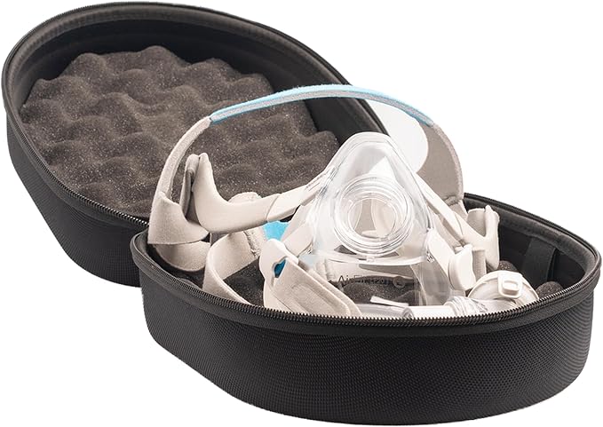 Snugell Durable CPAP Mask Travel Case and Protective Storage Bag – Oxford Shell with Soft Interior Lining – Universal Fit for All CPAP Brands– Heavy-Duty Zippers, Sturdy Rubber Handle, Travel-Friendly