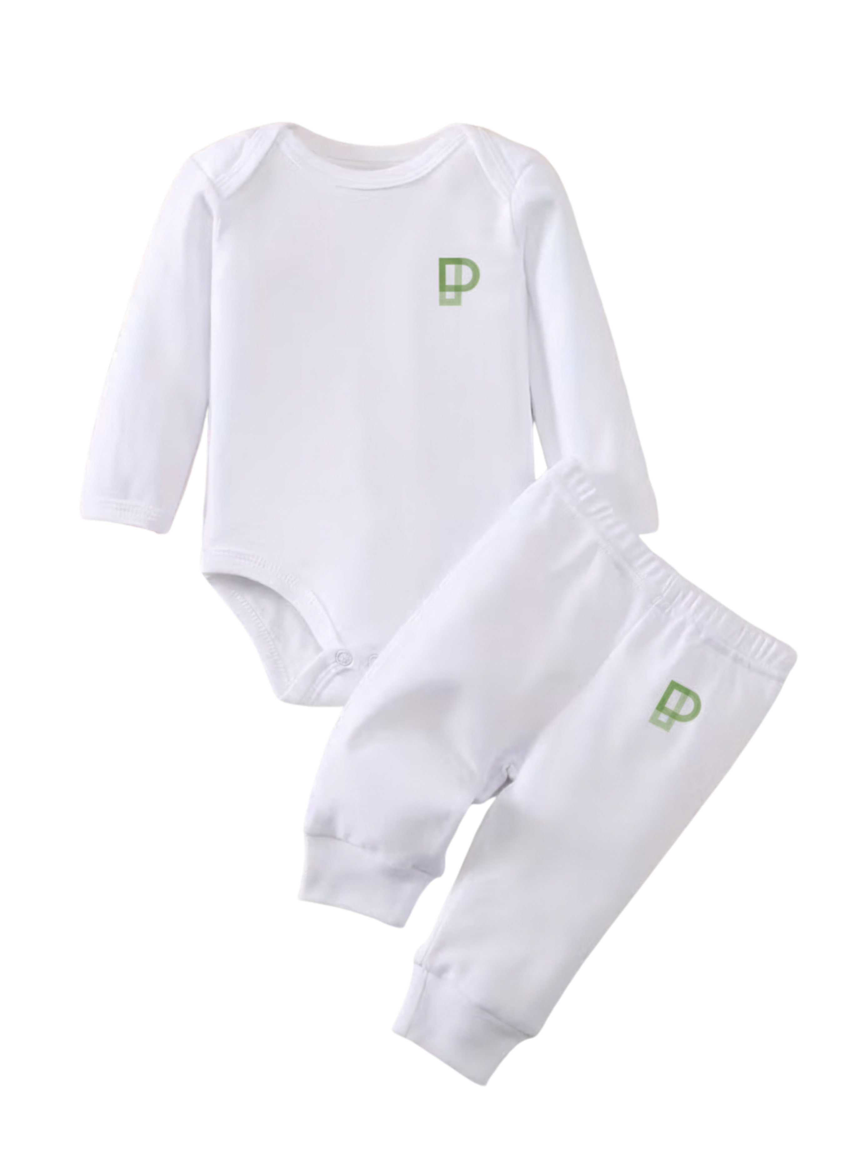 Newborn Baby Solid Color Outfit Set